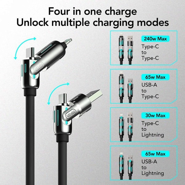 🔥Last Day 50% OFF🔥 -📲4-in-1 USB Charging Cable mFish fast charging MAX 240W⚡