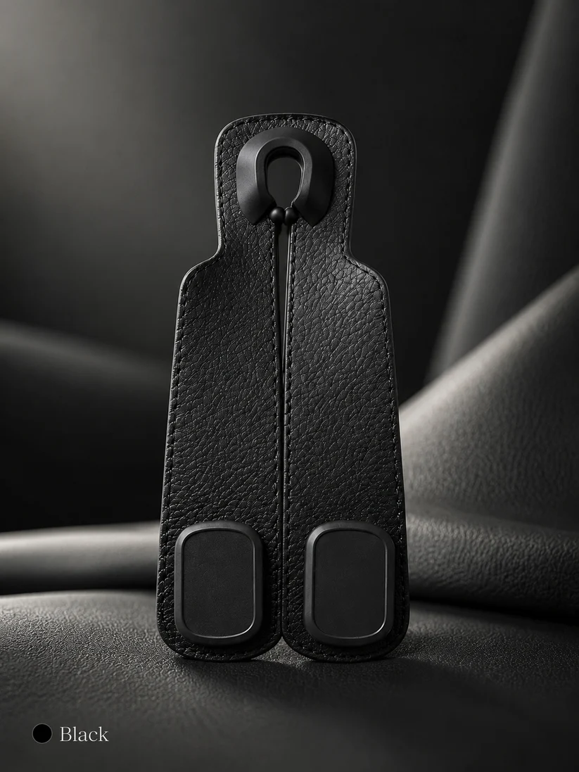 🚗High-quality 2-in-1 suede car seat headrest hooks—✨10kg load capacity, ensuring unobstructed driving