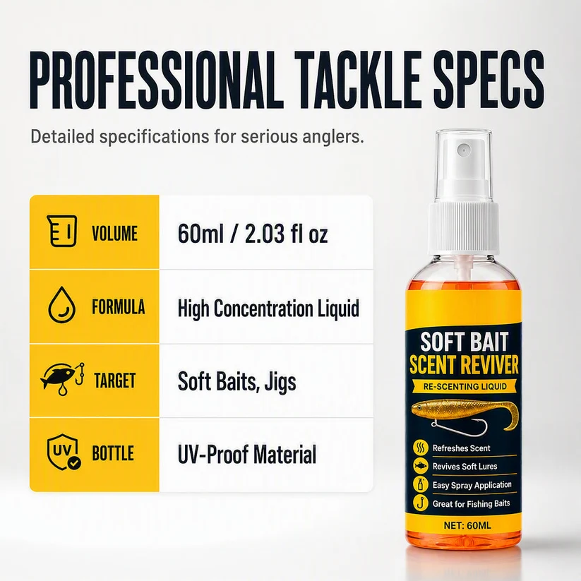 🎣Soft Bait Scent Spray -Instant Fish-AttractingReviver🐟